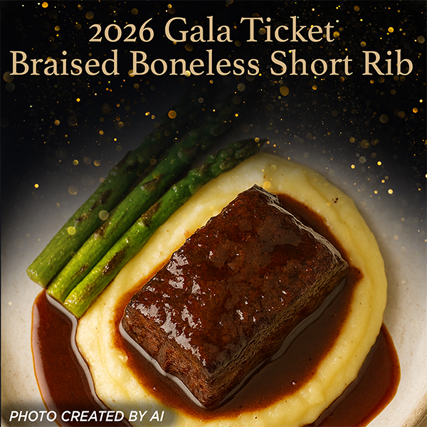 2026 Gala Single Banquet Ticket - Braised Boneless Short Rib